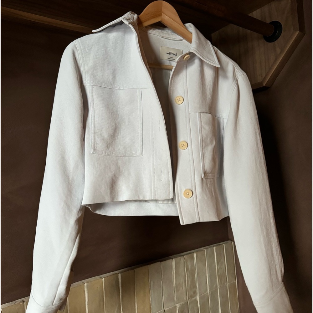 Wilfred Little Cropped Jacket in Ice Grey